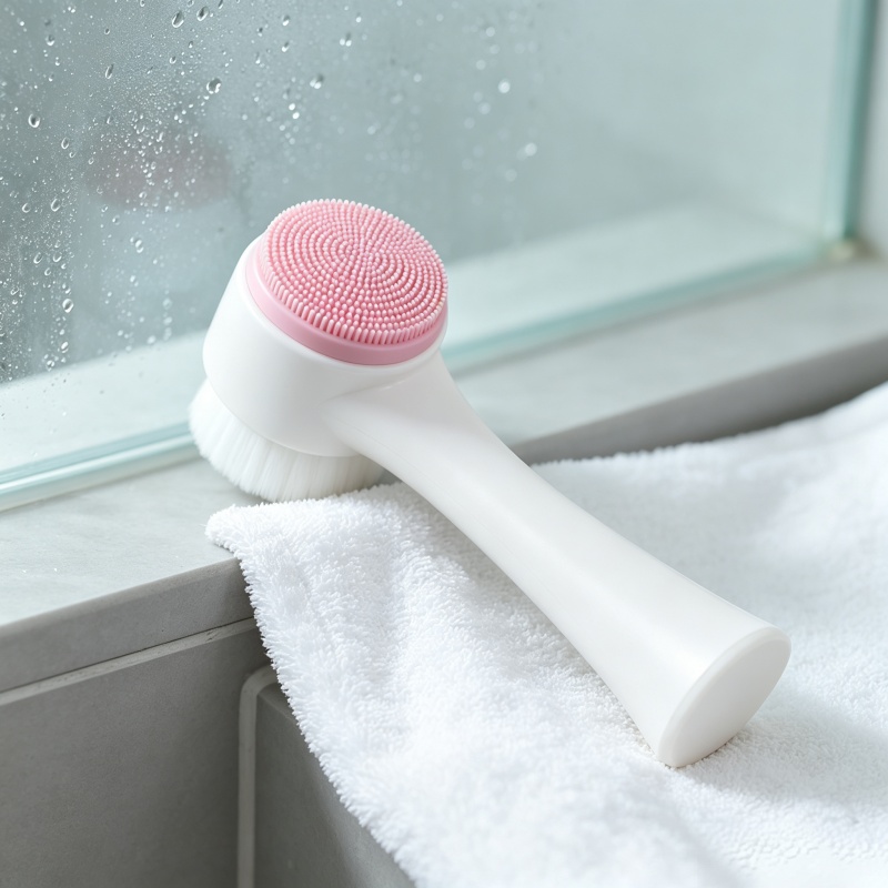 Silicone Face Scrubber Electric - Double Sided Manual Facial Cleansing Brush