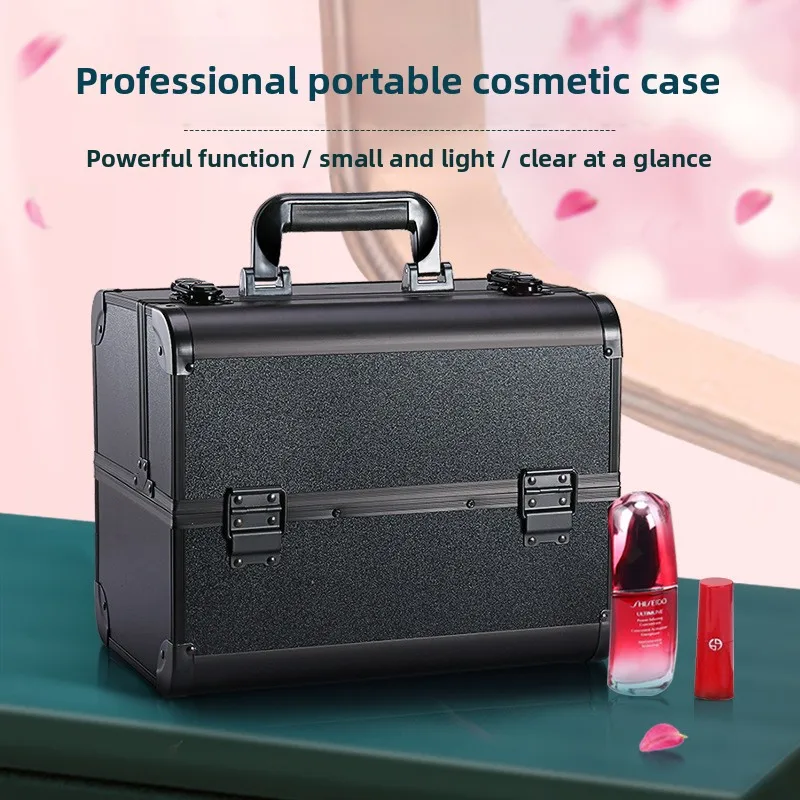 Makeup - Large Capacity Double Open Makeup Case
