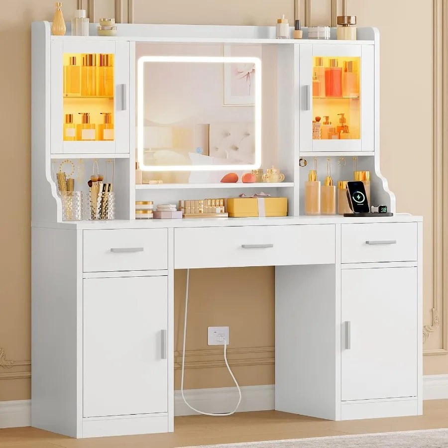Makeup vanity desk with mirror - Makeup ulasan dan harga