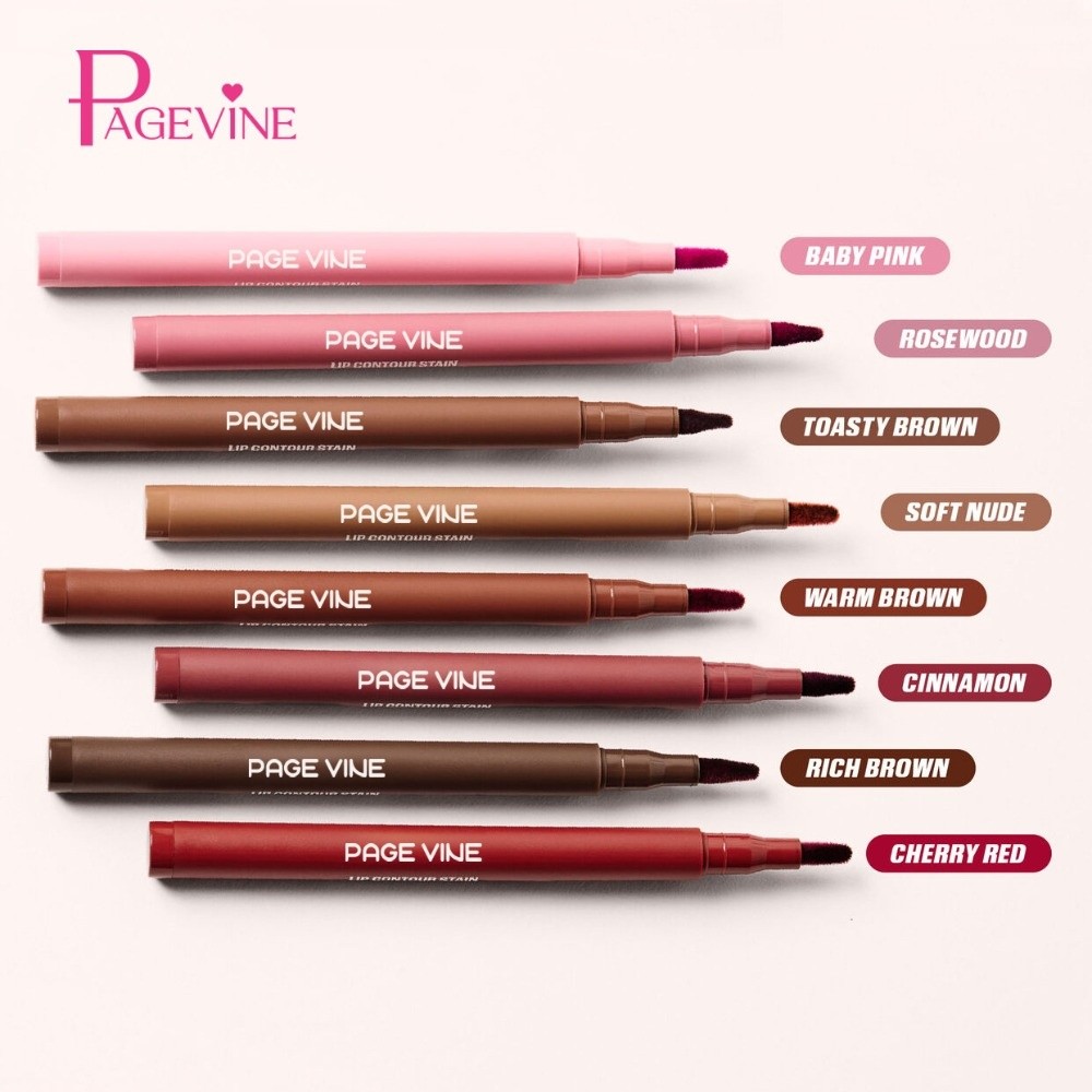 Velvet Brown Lip Liner Pencil  - Matte Velvet Lip Tint Long Lasting ulasan dan harga