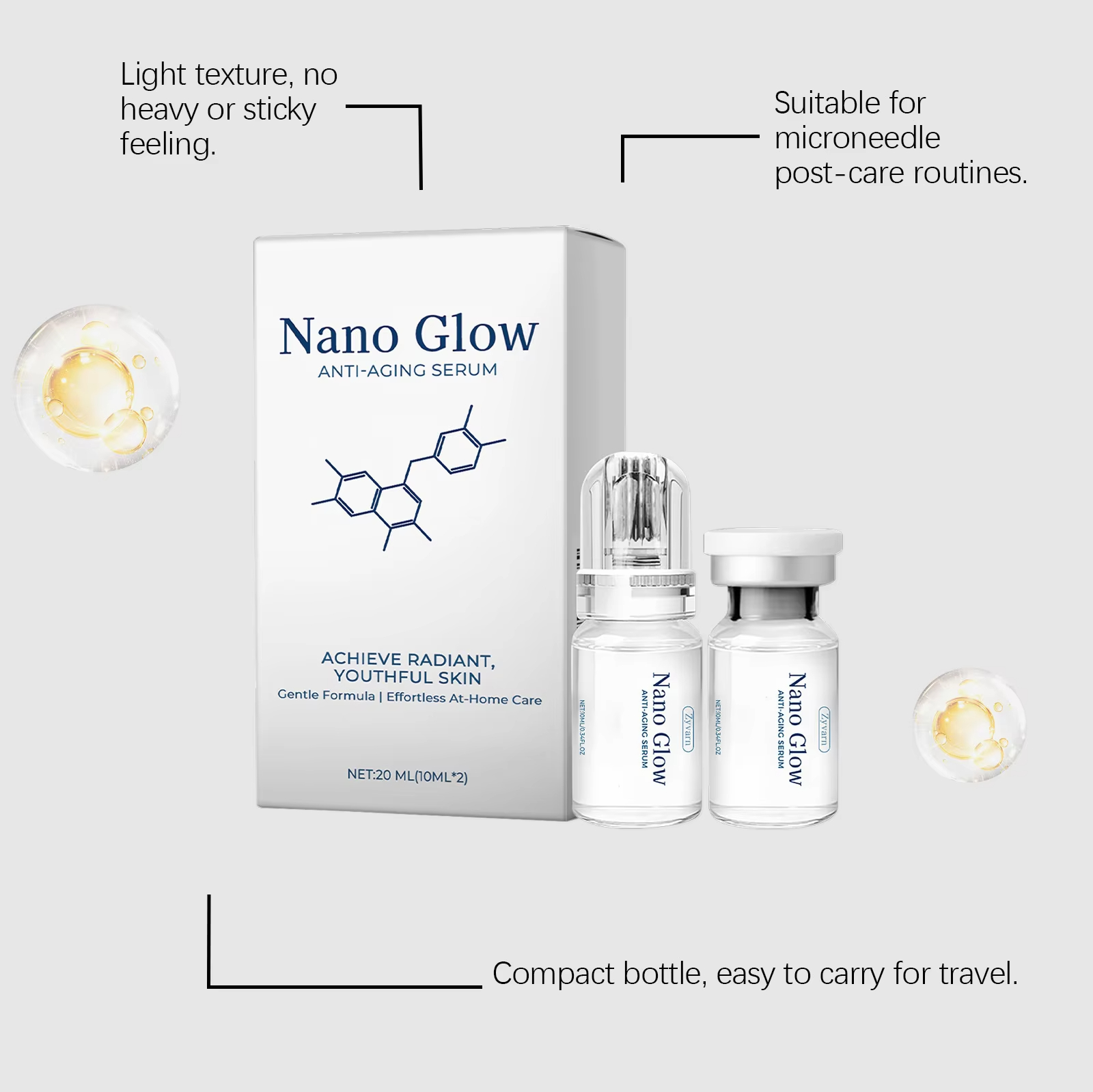 2*10ML Facial Hyaluronic Acid  - Hyaluronic Acid Facial Serum ulasan dan harga